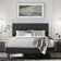 Hegg Linen Tufted Upholstered Platform Bed with Wood Slats Headboard Included