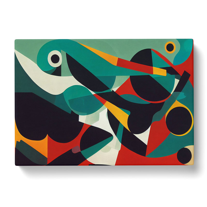 Artsy Modern Abstract - Wrapped Canvas Print, 50cm H x 76cm W x 3cm D