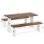 Chakelia Dining Table Set with Benches-1416661173
