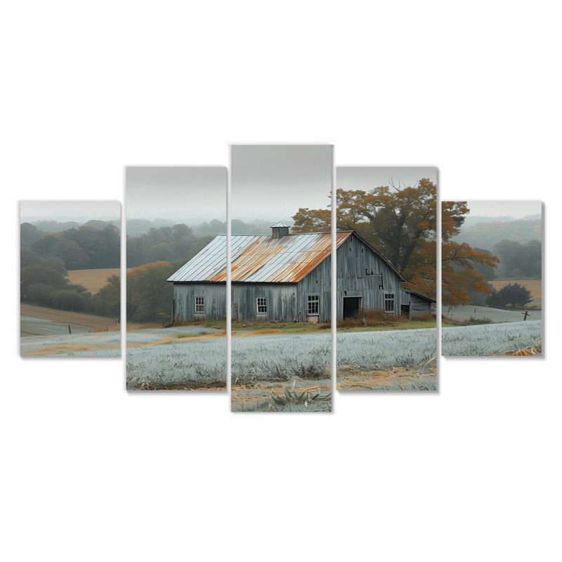 Phoebe - Barn Canvas Wall Art Set
