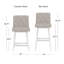 Tabouret pivotant à hauteur réglable en bois et capitonné Dorreen-1344263703-1344263701