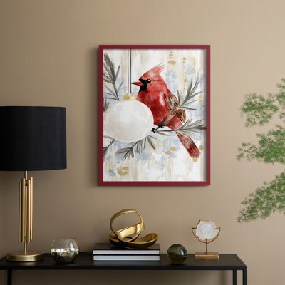 «Christmas Holiday Art DCCDXC III», reproduction d'art encadrée - bois massif