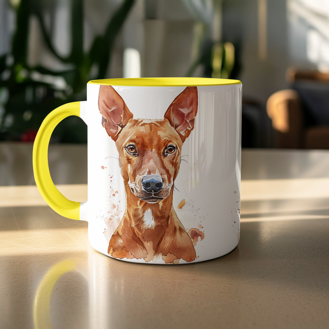 Husky Shiba Inu Watercolor Design 11oz Coffee Mug