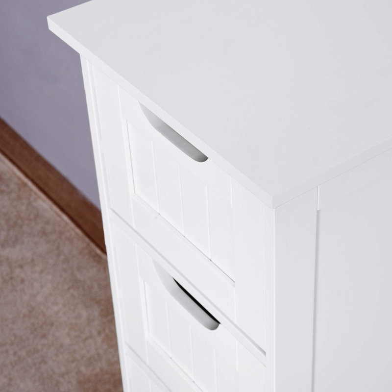 Armoire de rangement pour salle de bain, armoire autoportante