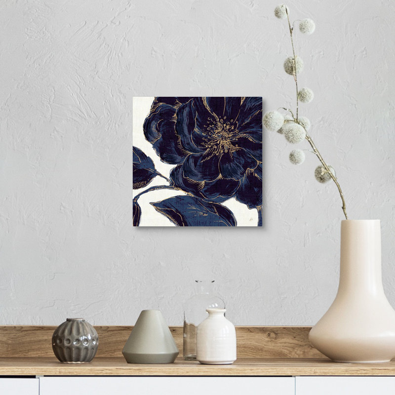 «Indigo Garden II», reproduction d'impression, H 8 po x l 8 po x P 1,5 po, Toile