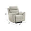 Fauteuil inclinable électrique en cuir synthétique Marsha
