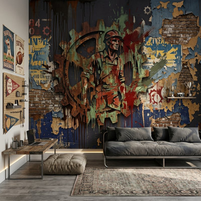 Brick Wall Wallpaper Posters Wall Mural