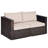 59'' Wide Straight Wicker Loveseat with Cushions-226978224