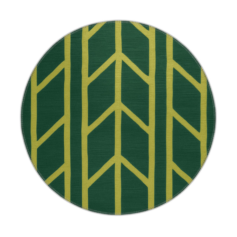 Tapis vert intérieur et extérieur Trellis, Rond 5 pi