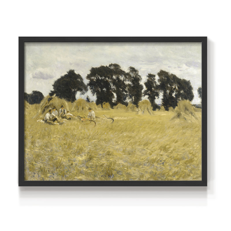 Paysages rétro-DCCXLV-Reproduction encadrée - réversible, H 8 po x l 10 po, Noir