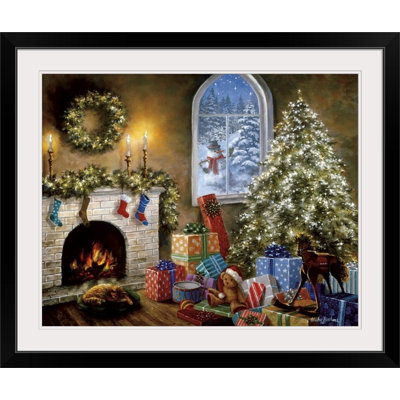 «Christmas Art Not A Creature Was Stirring» par Nicky Boehme, reproduction d'art