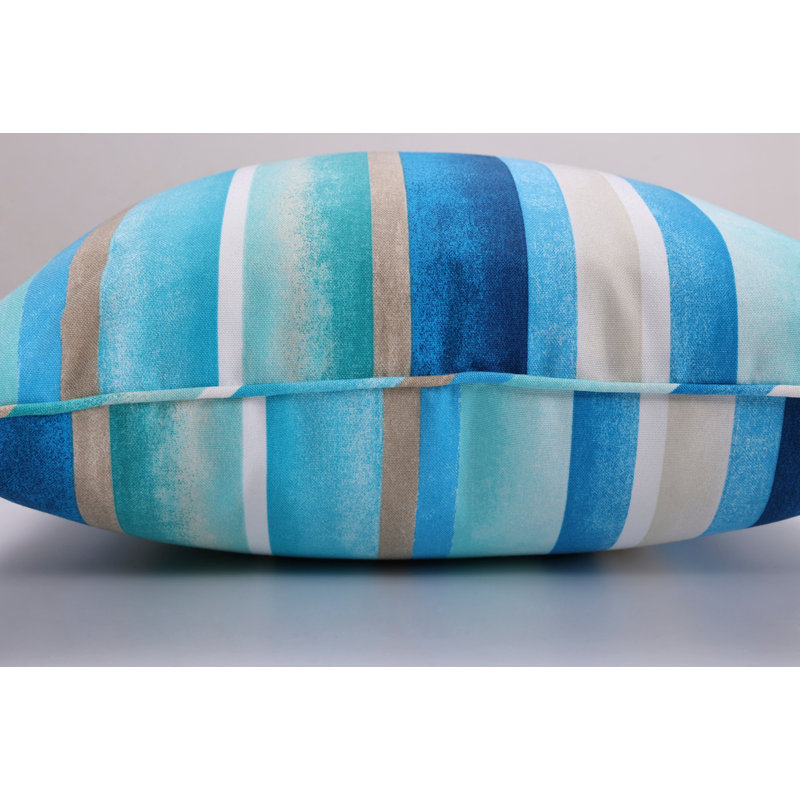 Striped Outdoor Throw Pillow