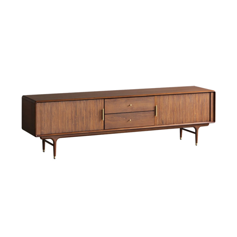 Crédence de rangement vintage en bois massif l 78,7 po, Brun, L 78,7 po x P 17,7 po x H 22,8 po