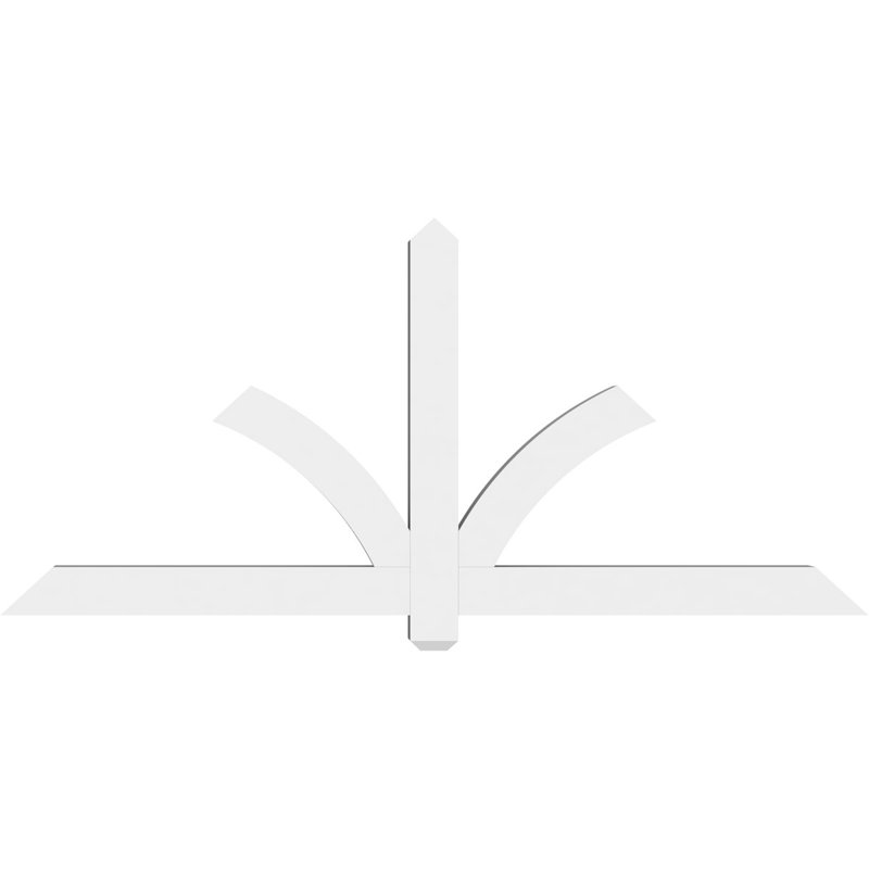 Support pour pignon en PVC Redmond, H 33 po x l 72 po (pas 11/12), P 4 po x F 4 po