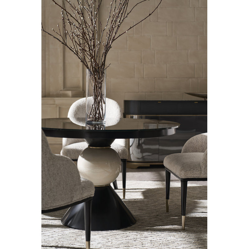 Chalice Round Glass Dining Table
