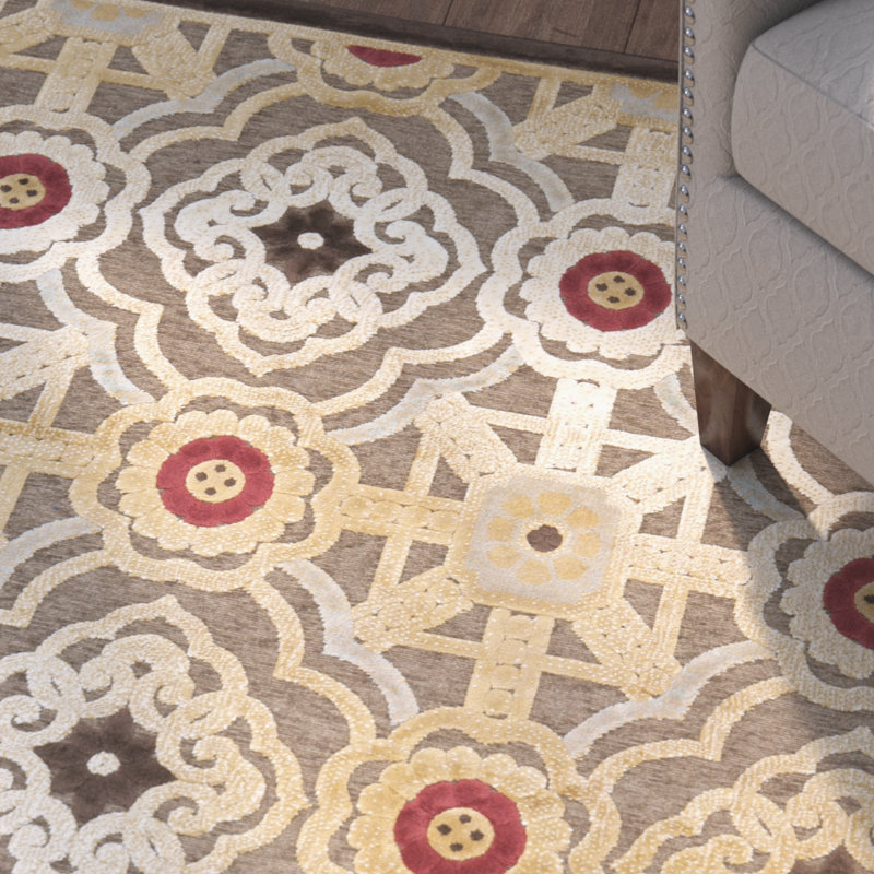 Tapis à motif géométrique Martha Stewart, Rectangle 4 pi x 5 pi 7 po