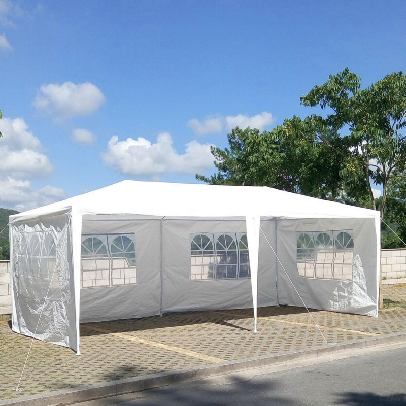 10X20' Outdoor Garden Gazebo Wedding Party Tent Canopy Marquee With 6 Removable  Sidewalls (Canopy)