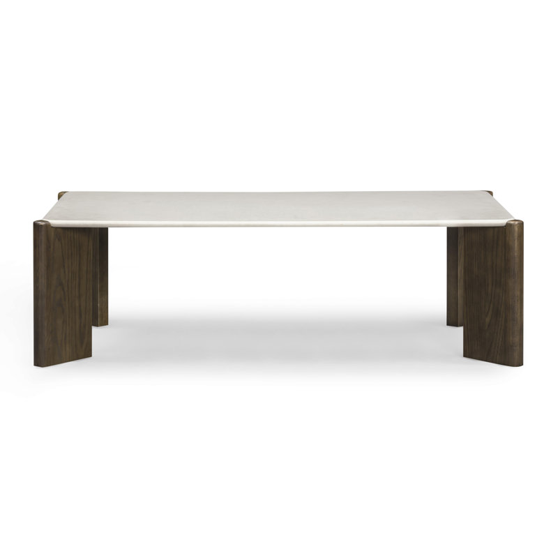 Restis Cream Quartz Rectangular Coffee Table