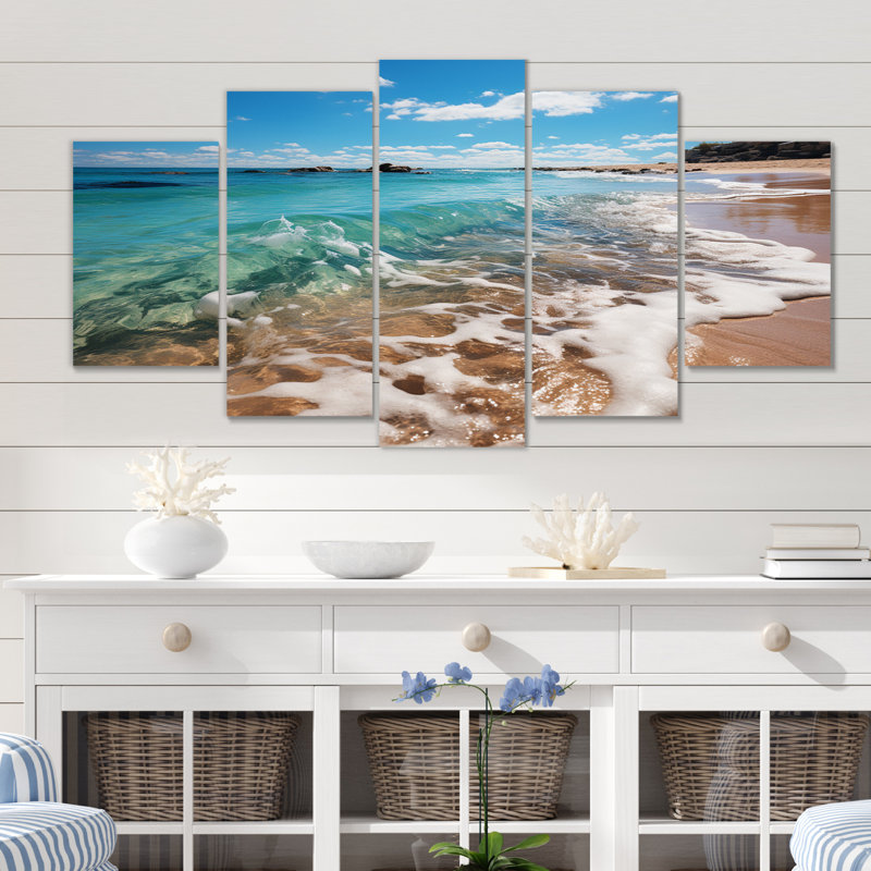 Maxson - reproduction d'art sur toile côtière - 5 panneaux
