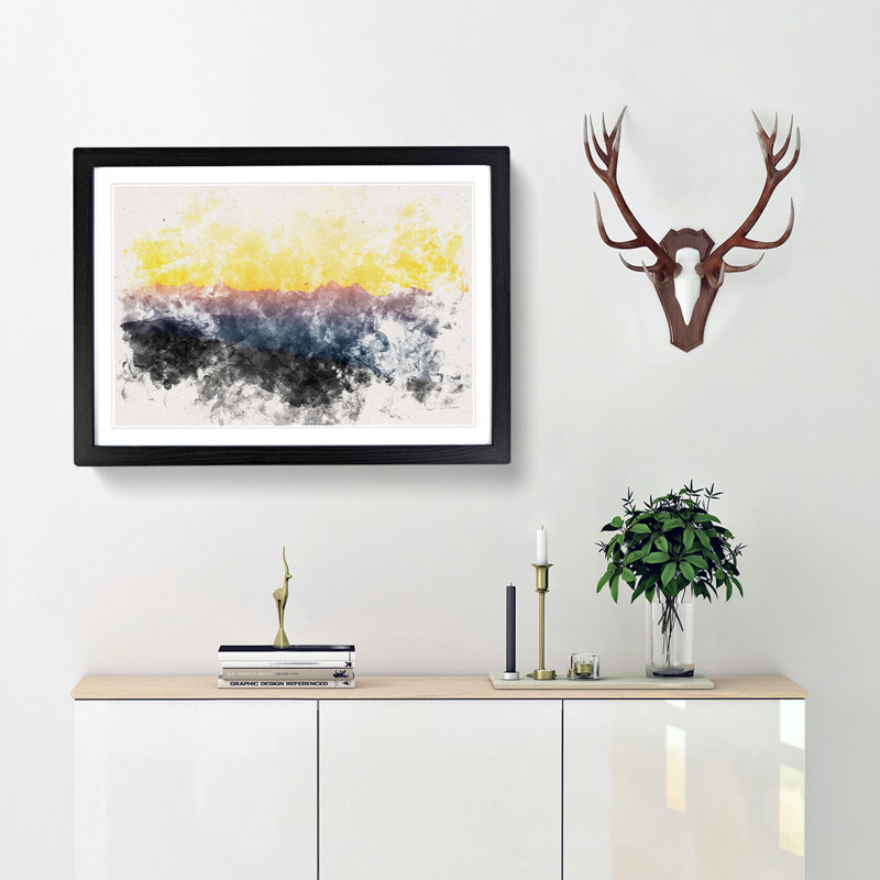 Mount Seymour in Canada - Framed Print, 27cm H x 36cm W x 2cm D, Black Framed