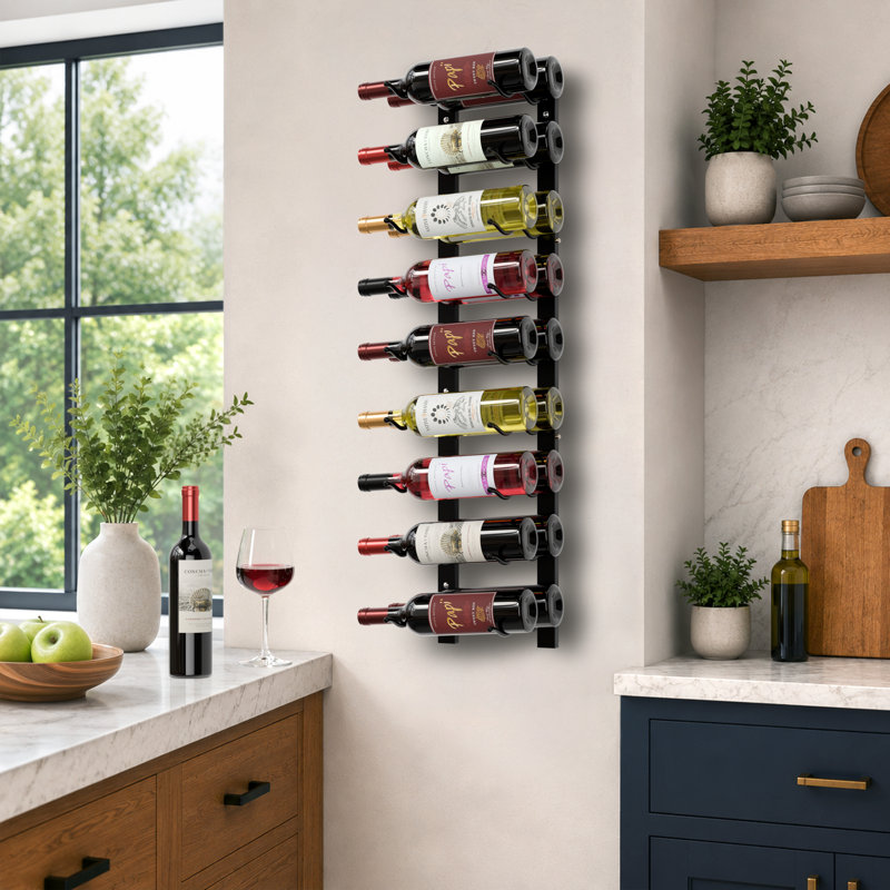 Steel Wine Glass Rack in Black, 2 Pack