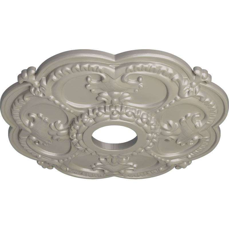 Rotherham 3.5"W x 3.5"D Ceiling Medallion, Pearl White