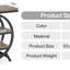 Table de bout étroite industrielle de 25,59 po avec tablettes de rangement à 3 niveaux, table d'appoint de canapé gris moderne avec structure en métal géométrique, petite table de chevet ou table de chevet, table de bout-1306736082