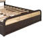 Lit plateforme en bois avec lit gigogne et 2 tiroirs
