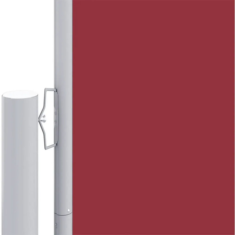 Dakota Fields 1200cm W Fabric Cover Motorised Retractable Side Awning, 160cm H x 1000 cm W, Red