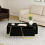 Table basse rectangulaire moderne ultrabrillante