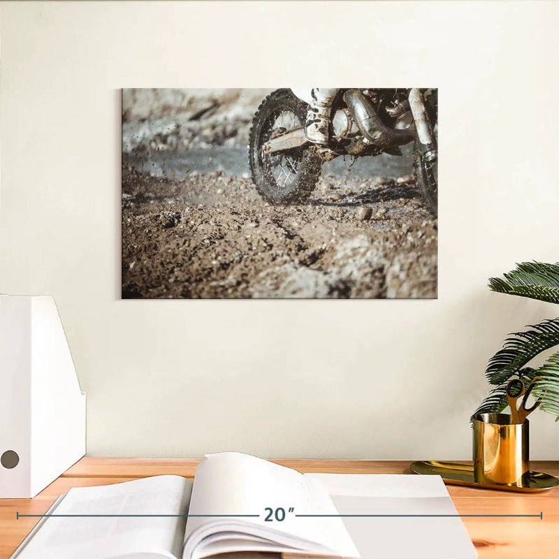 Sireci Muddy Motorcycle, 8" H x 12" W