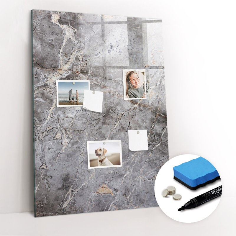 Magnetic Glass Photo Memo Board