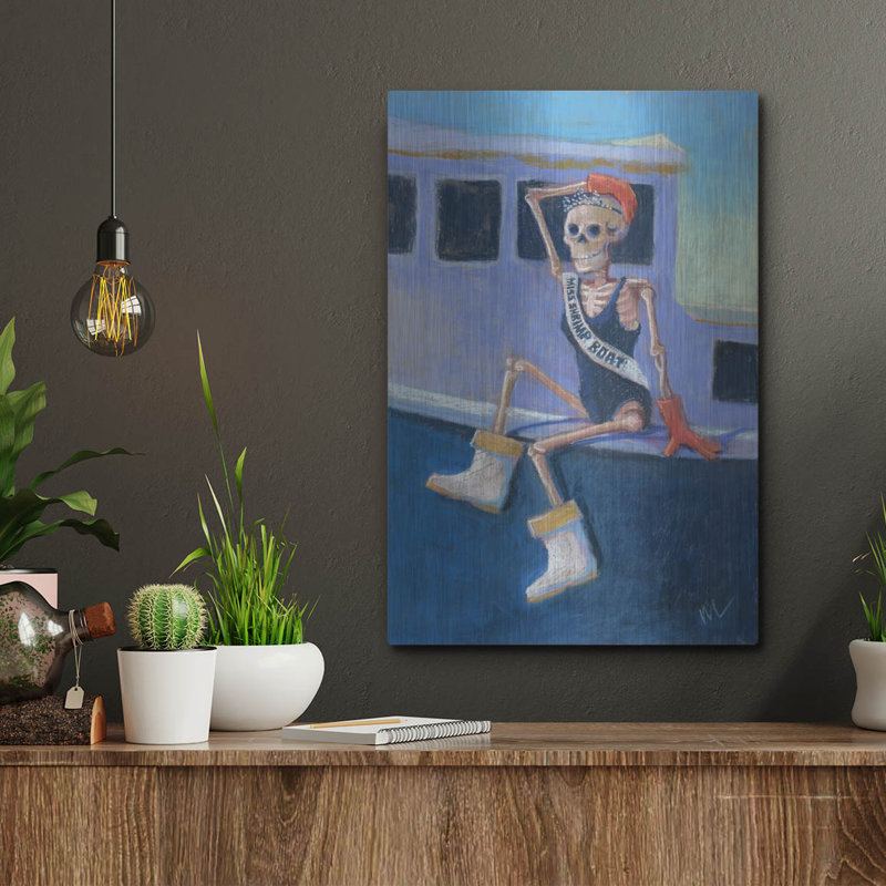 "Miss Shrimp Boat" par Marie Marfia Fine Art, H 16 po x l 12 po