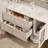 Cream style simple bathroom cabinet