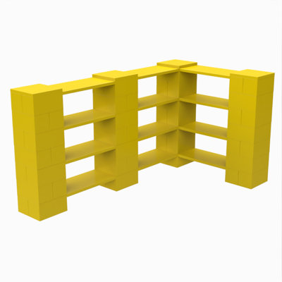 4 Level Double Corner Shelving