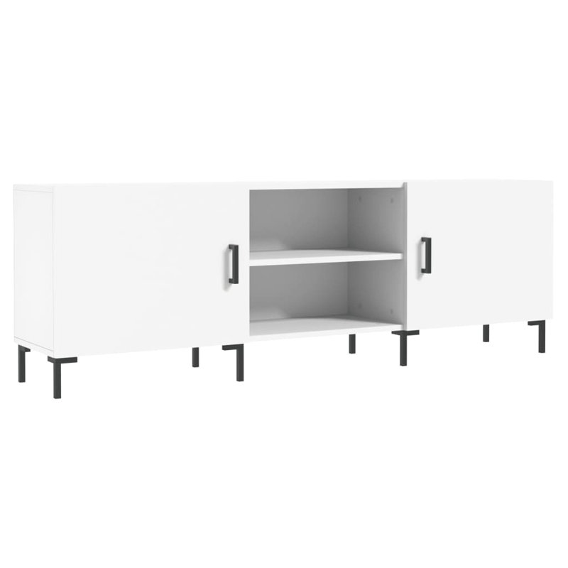 Merrilu TV Cabinet 150x30x50 cm Engineered Wood, White