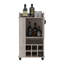 Chariot-bar avec armoire, 6 supports à vin intégrés et roulettes-1166721126