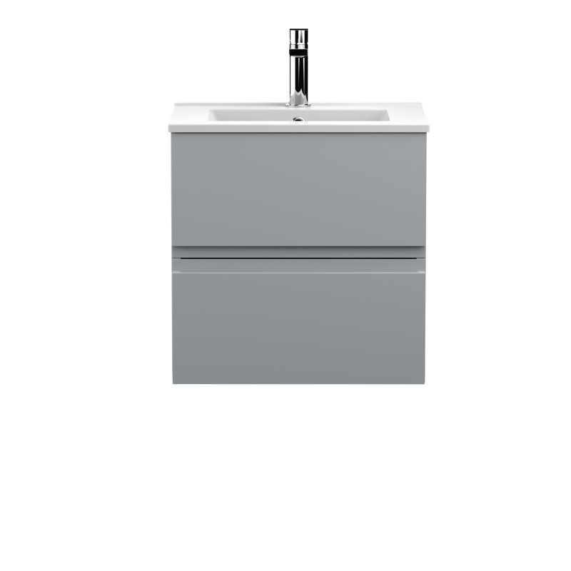 Urban 505mm Single Bathroom Vanity with Basin, Satin Grey