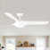 56 In.Intergrated Led Ceiling Fan With White Abs Blade