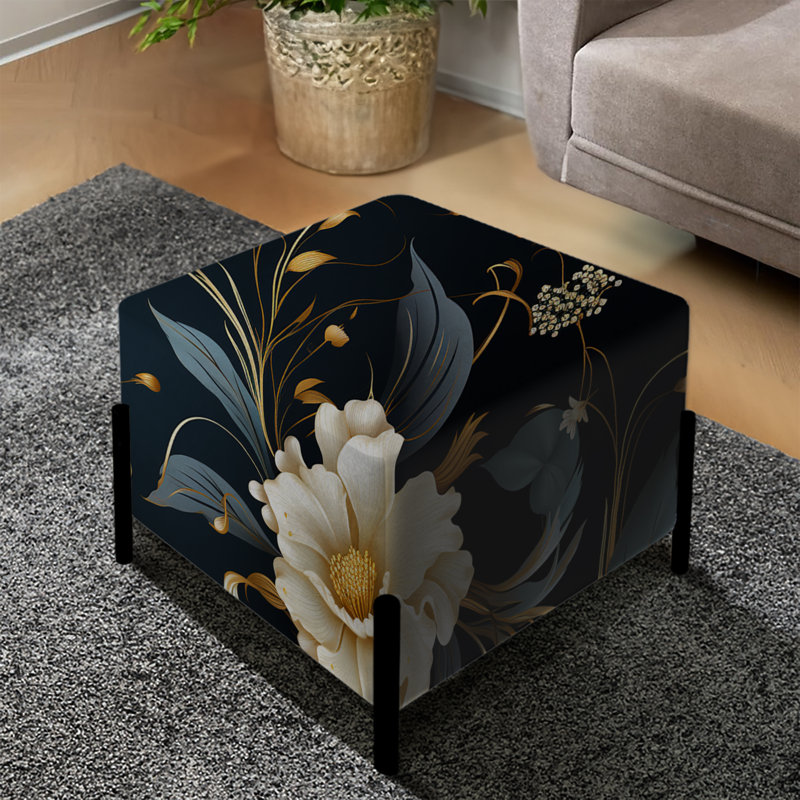 Repose-pieds opulent or floral Intrigue