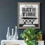 «Bath Time», art textuel sur toile-453051476-453051480