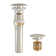Ayna Decors Brass Pop Up Drain Stopper for Bathroom Sink with Overflow in Chrome