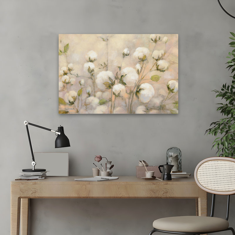 Récolte contemporaine en coton, H 24 po x l 16 po