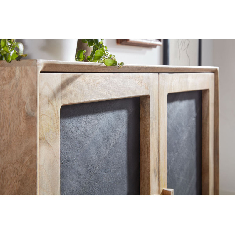 Gahanna 80cm Solid Wood Sideboard, Brown