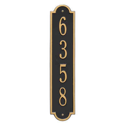 Richmond 1-Line Wall Address Plaque