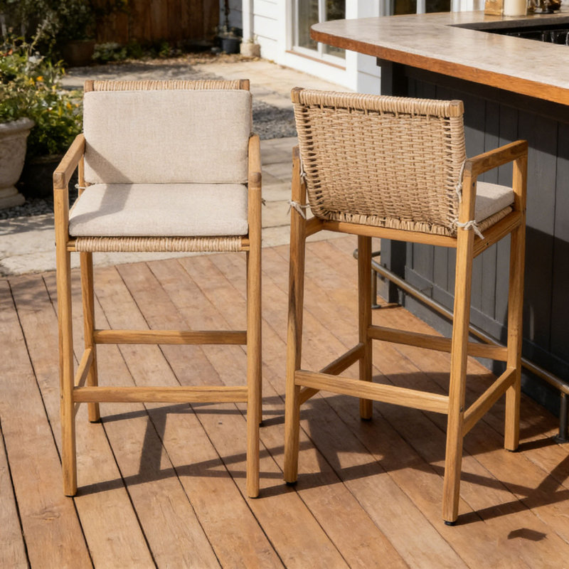 Wood Outdoor Barstool