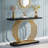 Hailynn 39.37'' Gold Console Table-1402536760