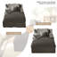 Corduroy Chaise Lounge Chair with Removable Washable Cover, No Assembly, Anti-Slip Base for Living Room & Bedroom-684845513