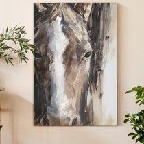 Modern Horse Canvas Art Painting - Big Size Canvas Art - Running Horse -  Kotart