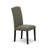 5 Piece Kitchen Table Set Includes a Rectangle Dining Table with Butterfly Leaf and 4 Dark Gotham Linen Fabric Upholstered Chairs, Black-560192882-560192883